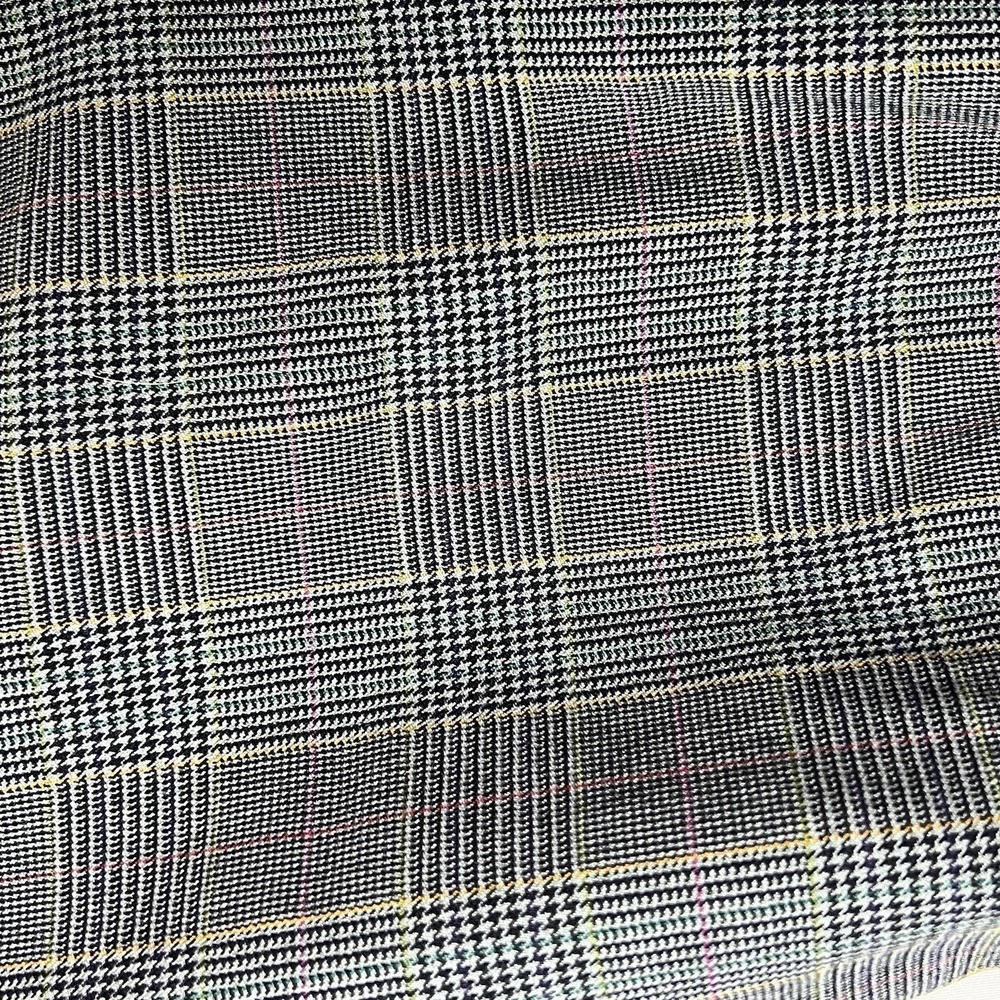 Dialogue Glen Plaid Dress Pants Womens 12 Grey Plaid Straight Leg NWT - Picture 4 of 7